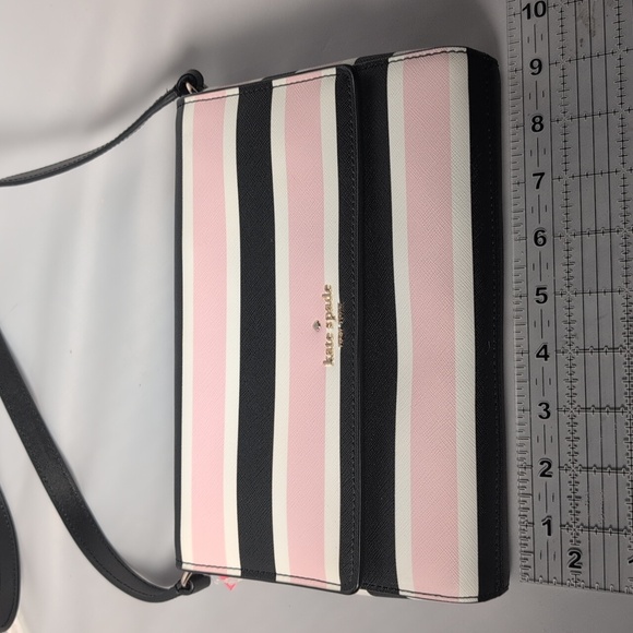 Kate Spade Cove Street Celebration Dody Crossbody in Black Multi Stripe - Picture 14 of 16